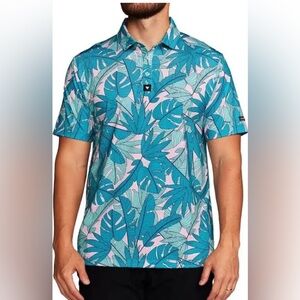 Bad Birdie Men's Palmnado Golf Polo